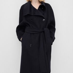 Mango DOUBLE-BREASTED WOOL COAT